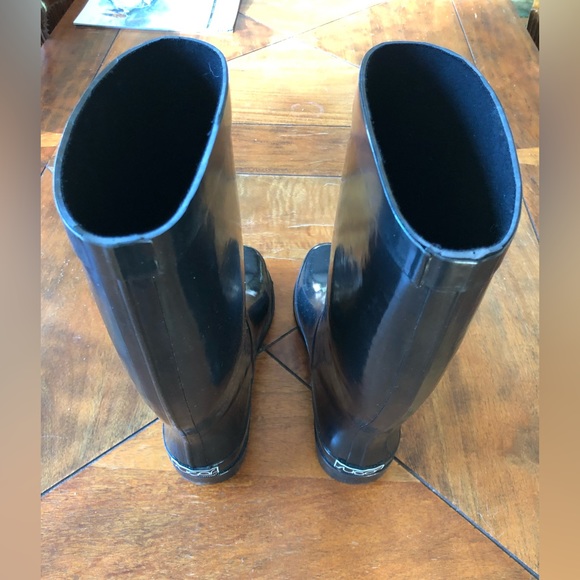 Sugar Women’s Raffle Tall Rain Boots, Size 9, Black - Picture 3 of 7